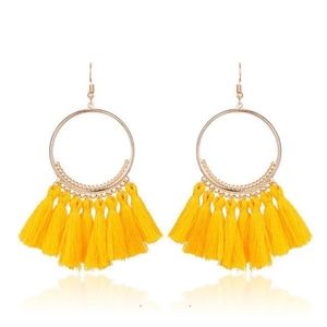 Boho Fringed Tassel Earrings